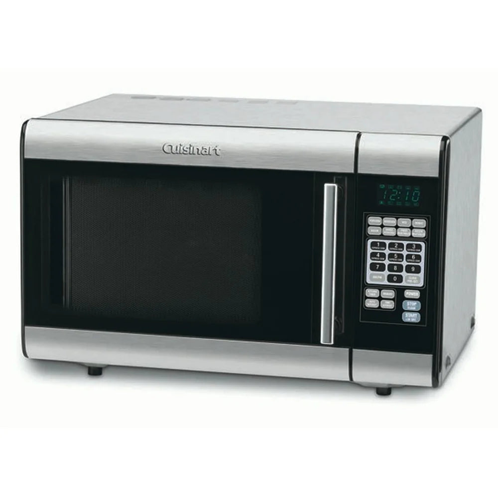 Stainless Steel Microwave 1000W 0.9CuFt with 25 Pre-Programmed Settings and Automatic Defrost