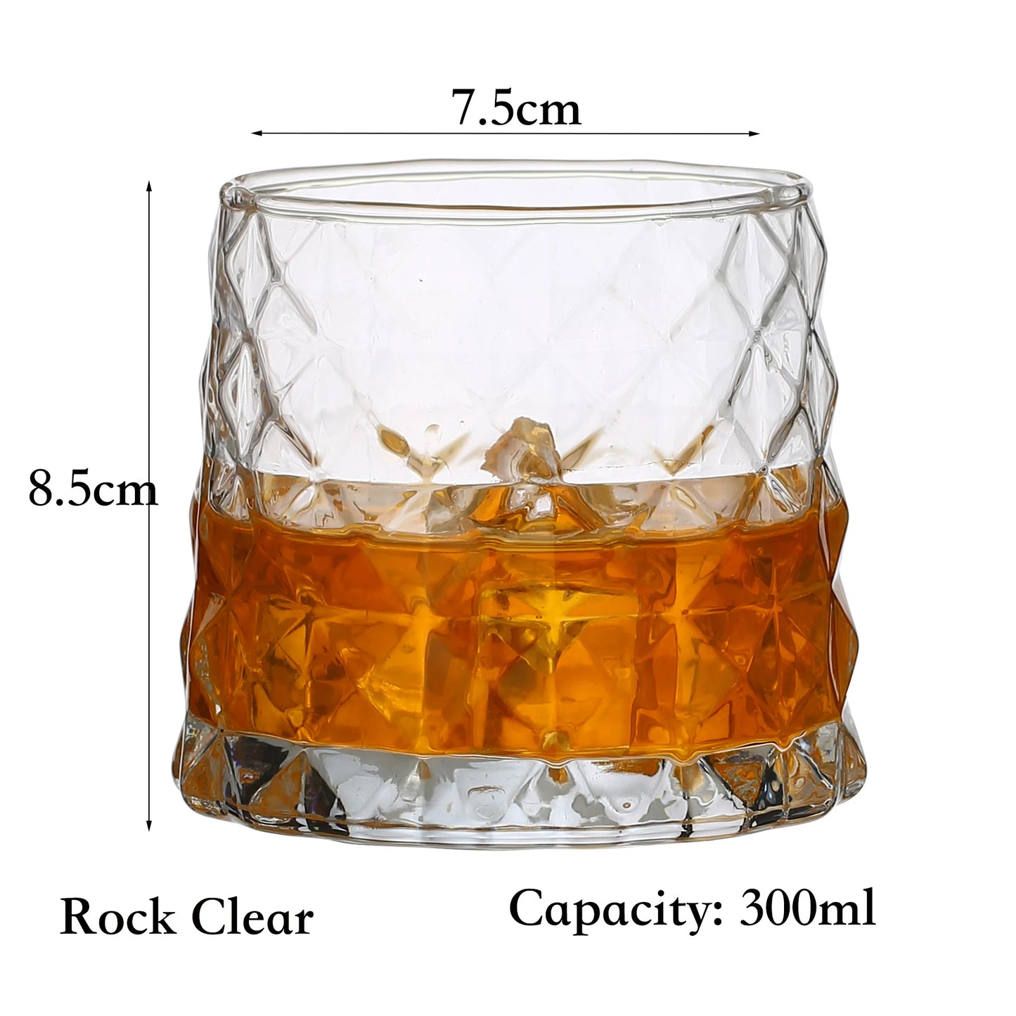 1PCS Whiskey Glass, Old Fashioned Rocks Glasses Tumblers - Cheerful Home Finds