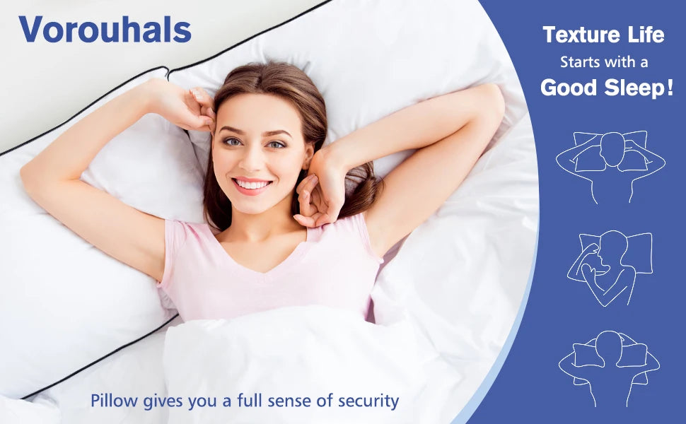 Cooling Bed Pillows, Luxury 3D Microfiber, Pack of 4 - Cheerful Home Finds