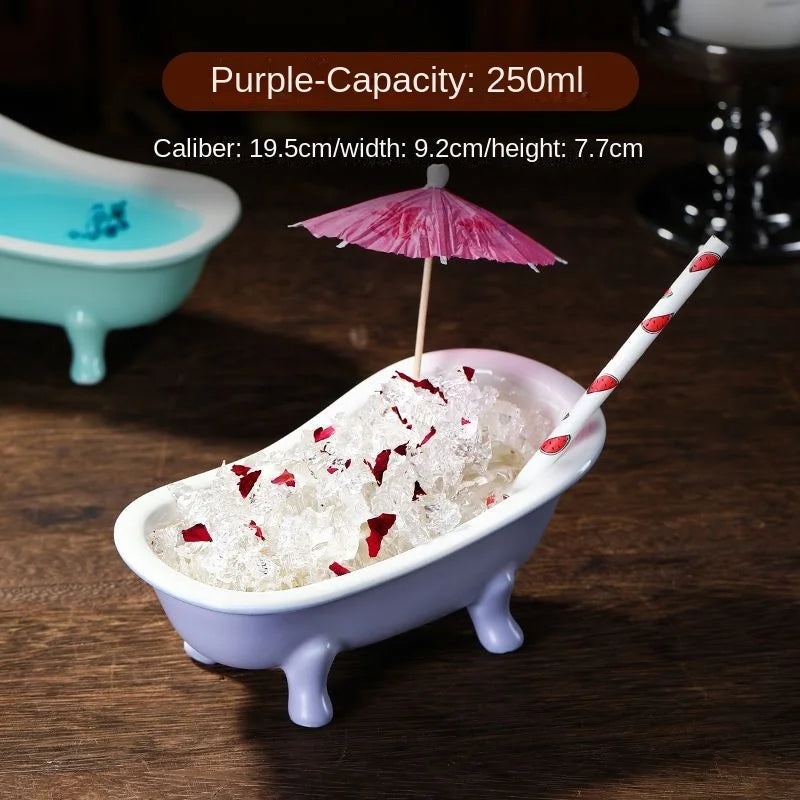 Creative Cocktail Glass High End Influencer Bar Wine Glasses Ins Straw Crystal High Appearance Level Glass