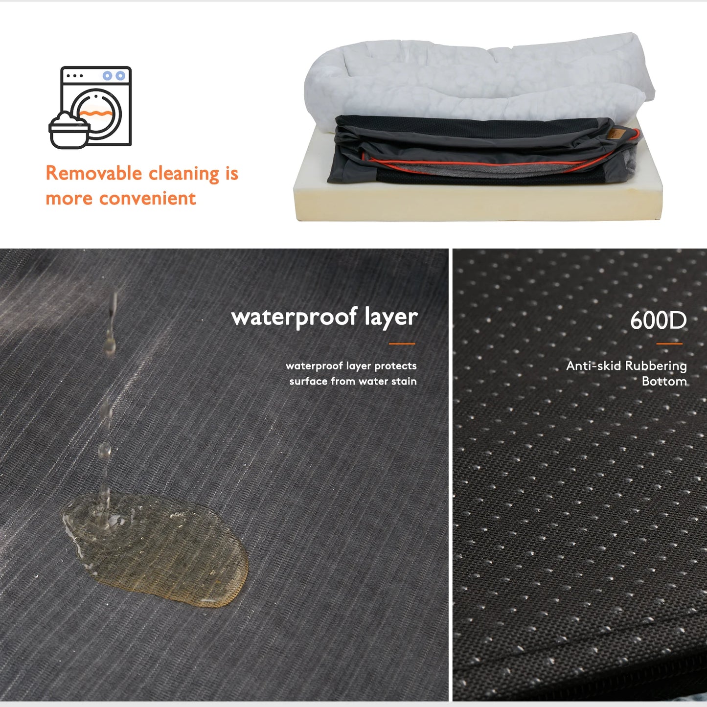L XL 2XL 3XL Dog Bed Super Soft Orthopedic Foam Pet Bed - Cheerful Home Finds