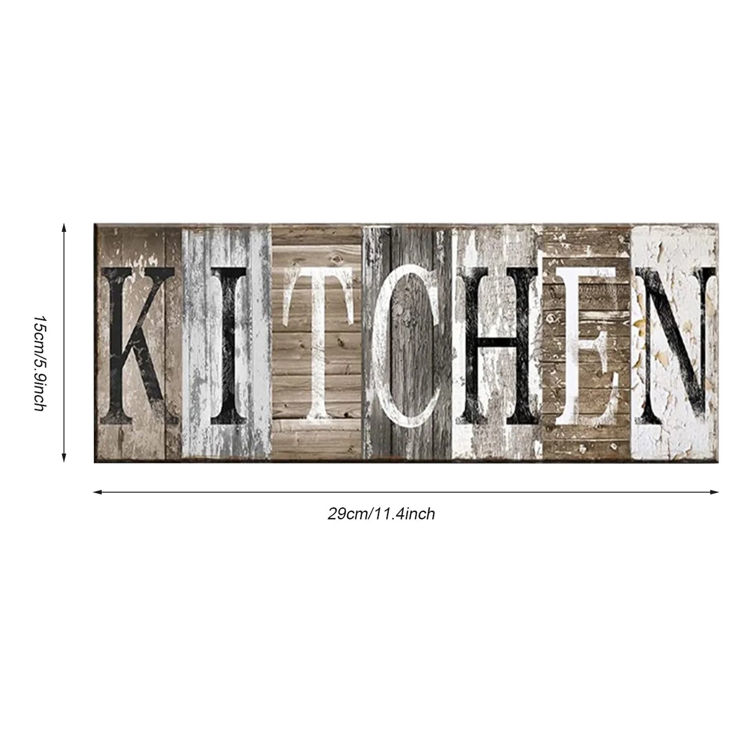 Kitchen Decor Wood Kitchen Sign Wall Decor Rustic Art - Cheerful Home Finds