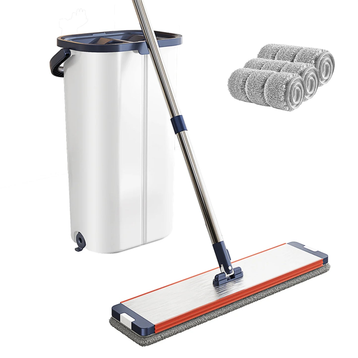 Floor Washing Mop with Separate Clean and Dirty Water Bucket - Cheerful Home Finds
