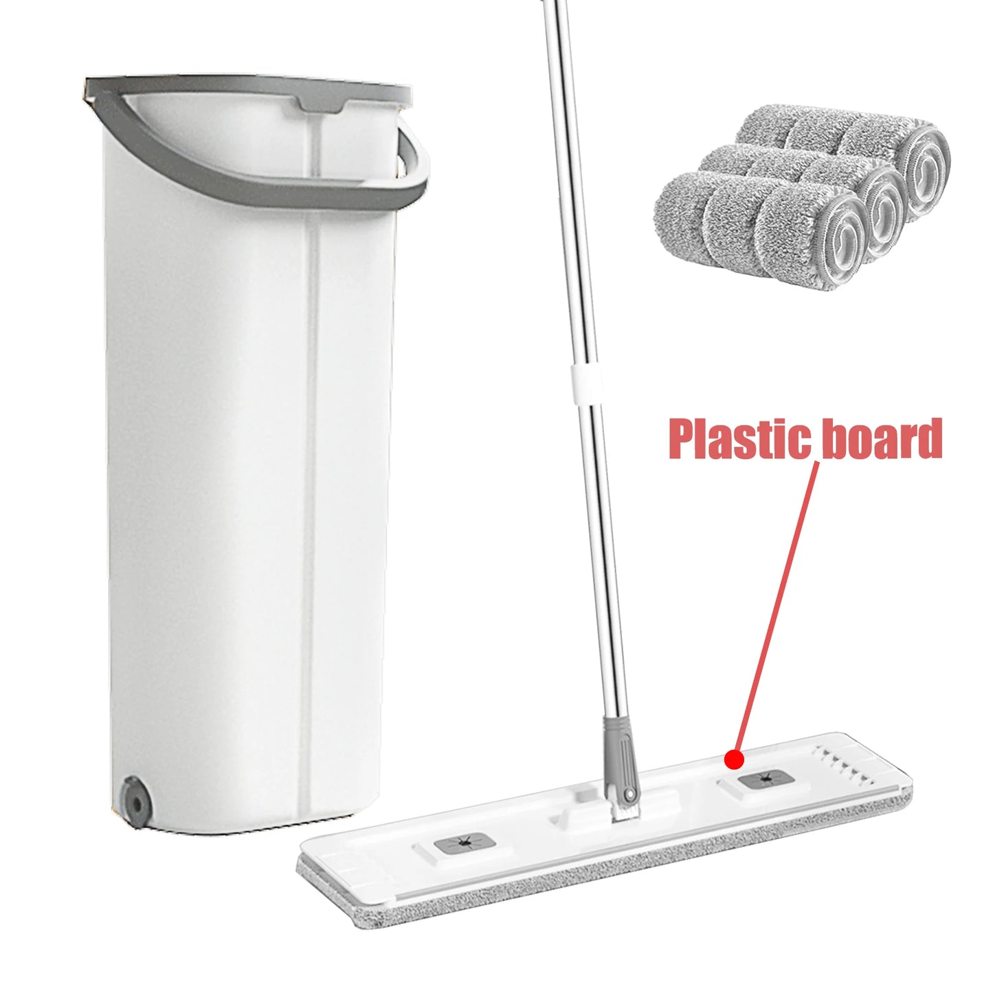 Floor Washing Mop with Separate Clean and Dirty Water Bucket - Cheerful Home Finds