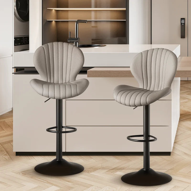 Living Room Chairs 2 Pcs Set Luxury Modern Adjustable Stool - Cheerful Home Finds
