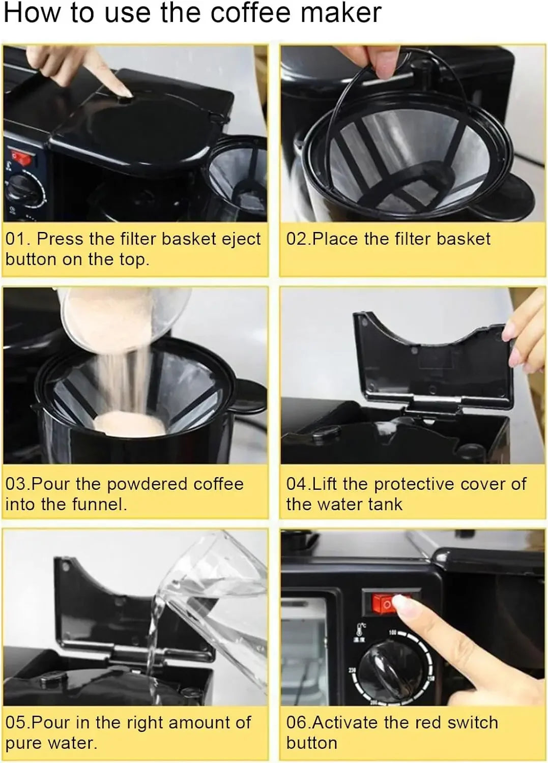 Air Fryer Toaster Smart Oven 17.9 x 7.7 x 7.5 Inch Countertop Convection 3 in 1 Multifunctional Home Breakfast Station