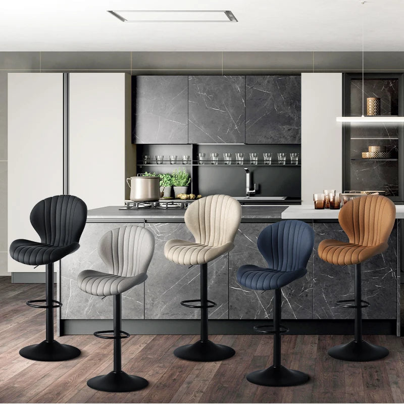 Living Room Chairs 2 Pcs Set Luxury Modern Adjustable Stool - Cheerful Home Finds