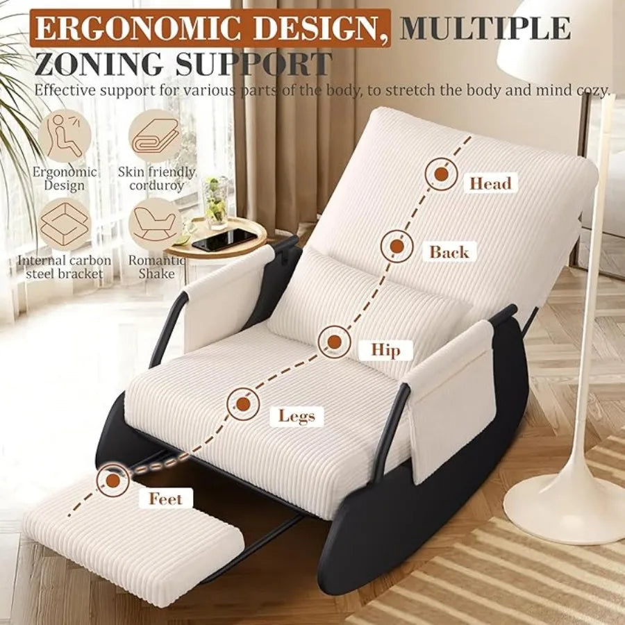 Rocking Chair Balcony Home Technology Cloth Living Room Modern Rocking - Cheerful Home Finds