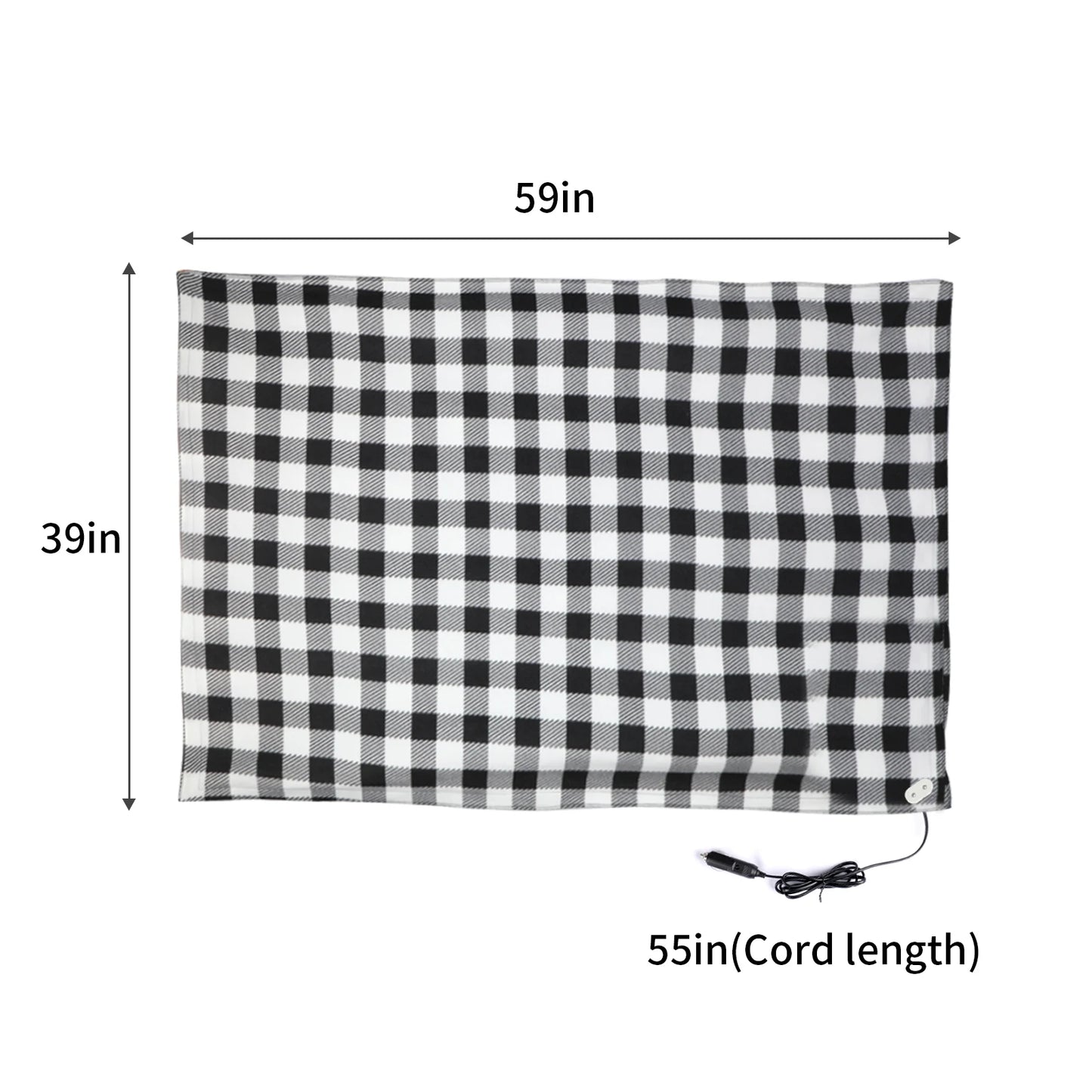 Heating Blanket Electric Blanket 12V Heating Cushion 150x108cm - Cheerful Home Finds