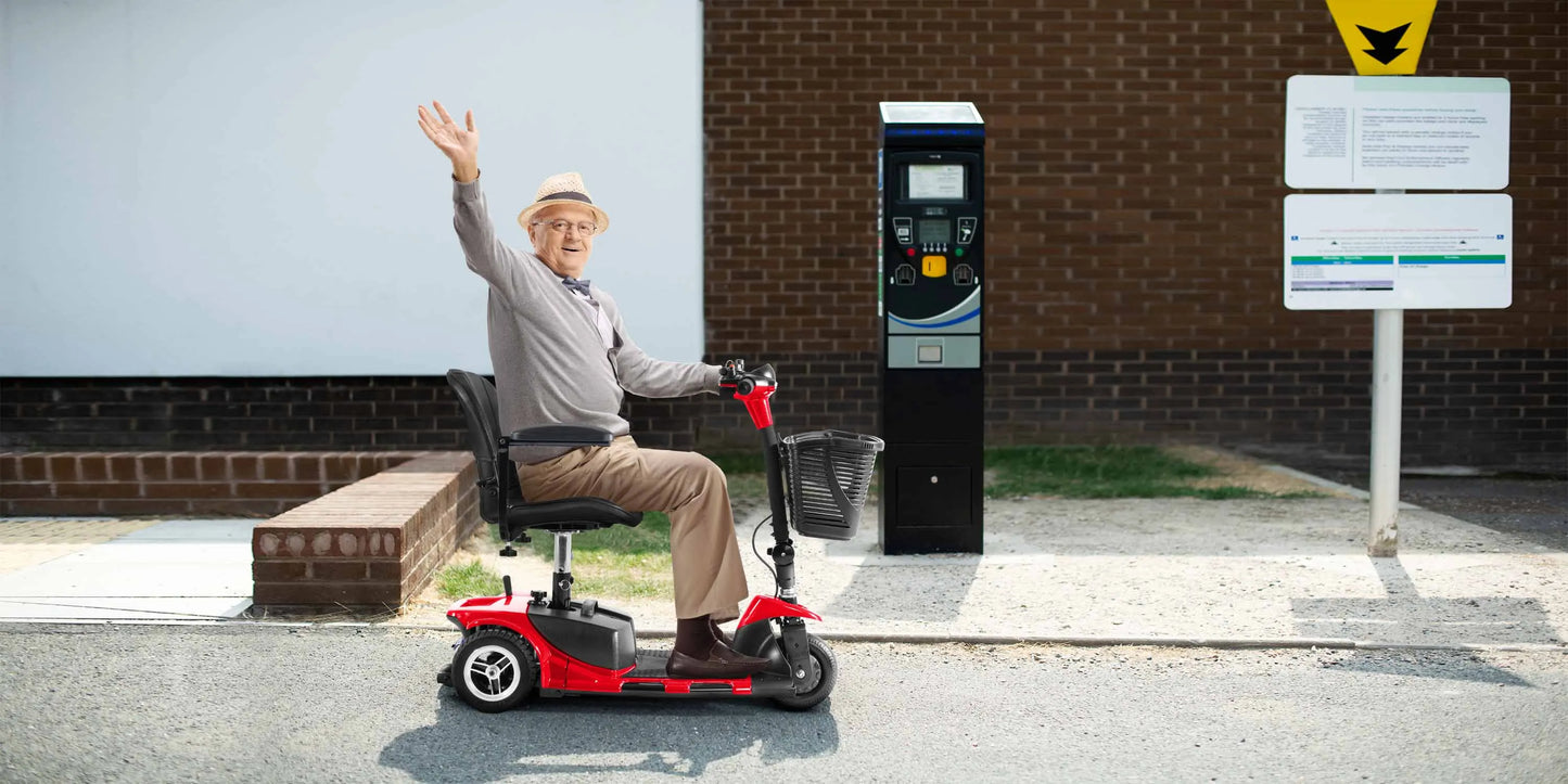 Electric Mobility Scooter Three Wheel Portable Foldable For Adult Elderly Disabled Outdoor Sport