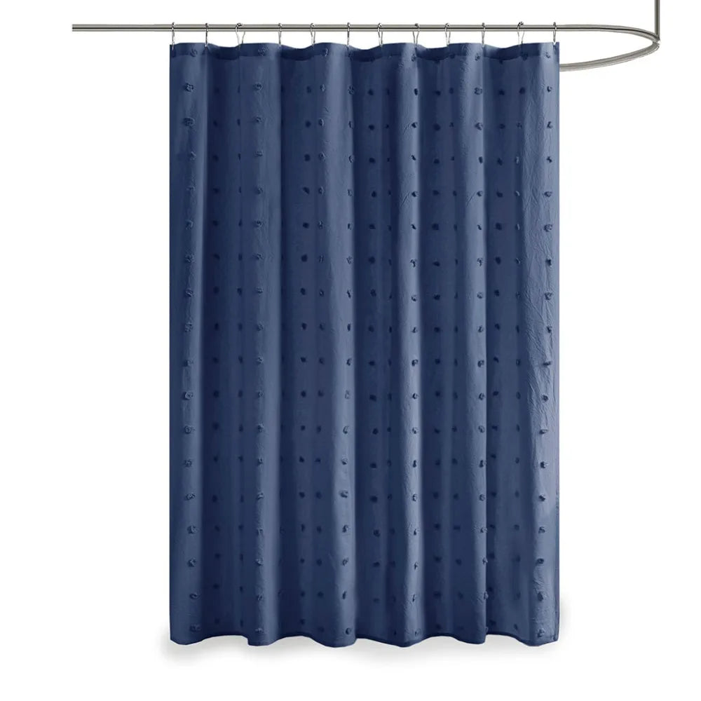 Bathroom Products Cotton Jacquard Pom Pom Shower Curtain for Bathroom Decor - Cheerful Home Finds