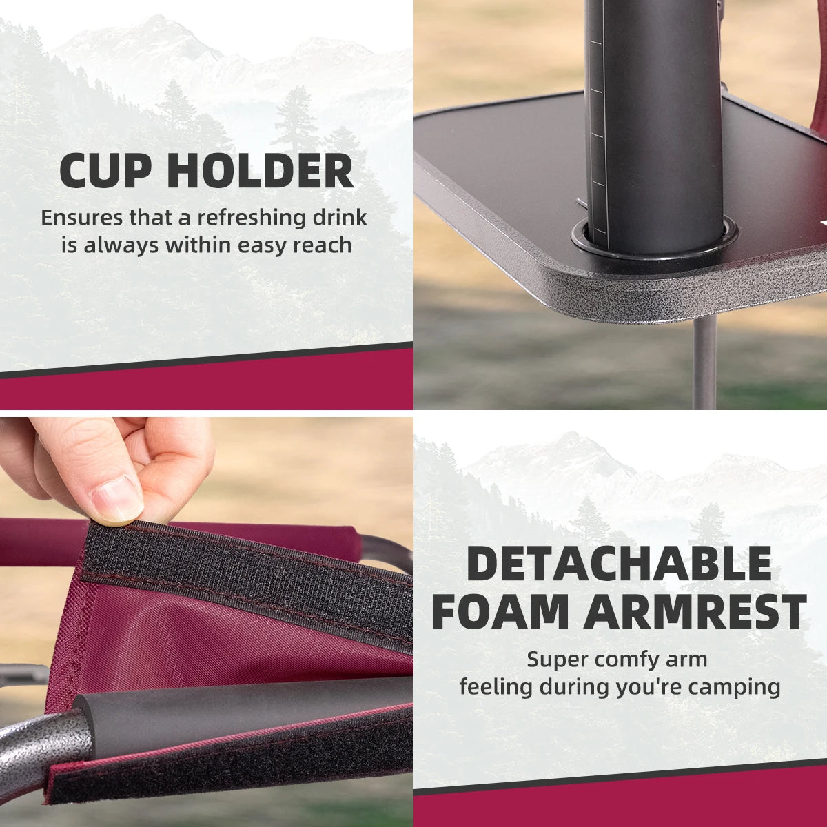 Tisetrail Director Camping Chair with Cooler Bag and Tray - Cheerful Home Finds