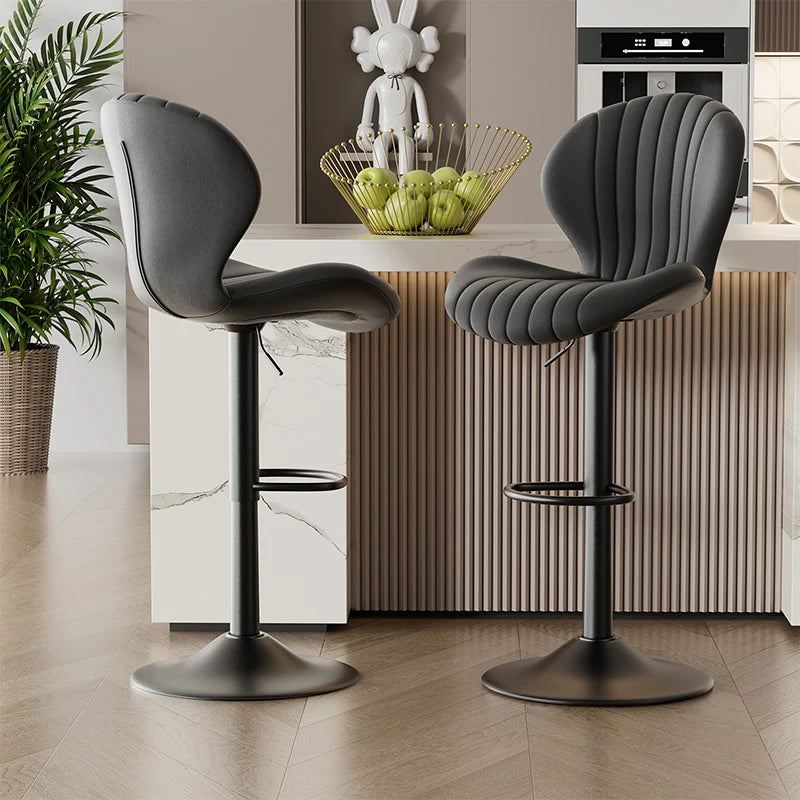 Living Room Chairs 2 Pcs Set Luxury Modern Adjustable Stool - Cheerful Home Finds