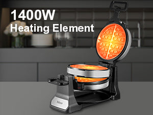 Belgian Waffle Maker Classic Rotating Iron Nonstick Plates - Cheerful Home Finds