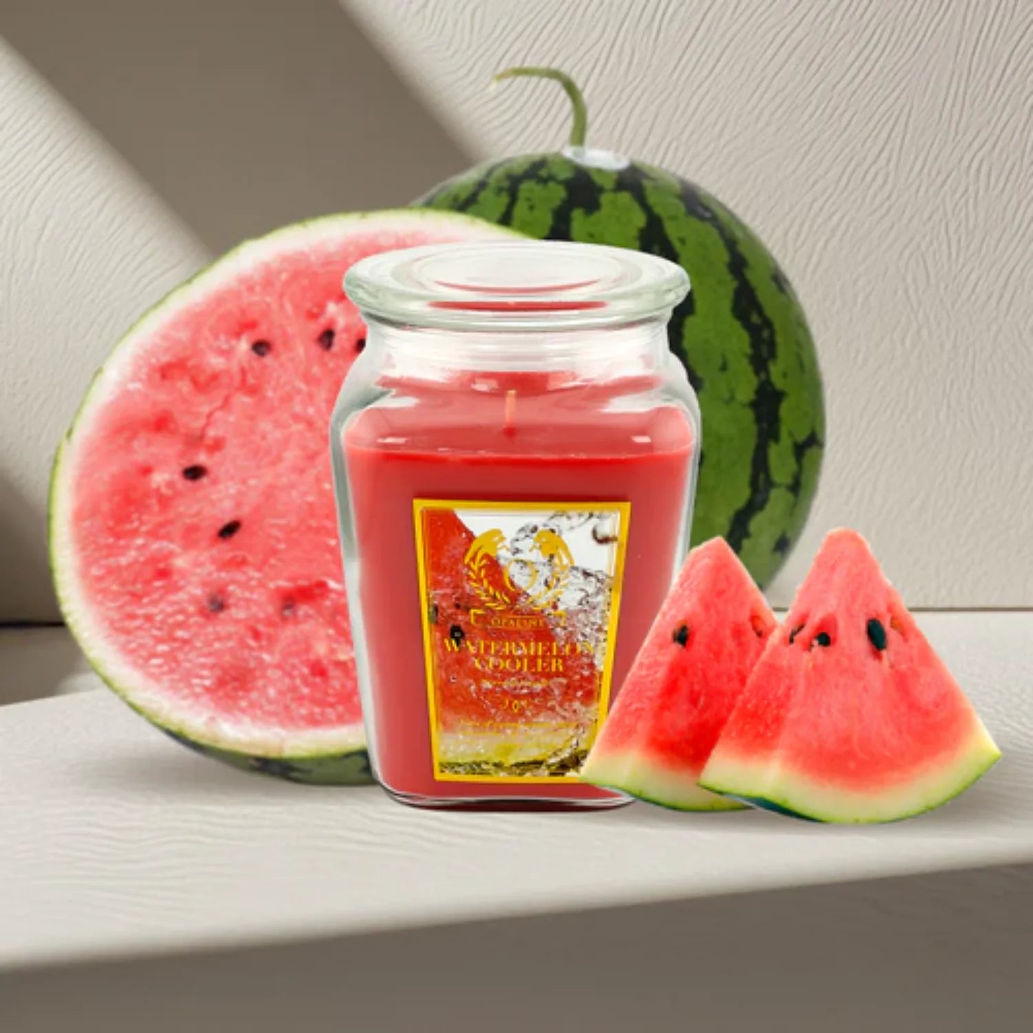 Toccata Aroma Scented Candles in 18oz Diamond Jar Elegance - Cheerful Home Finds