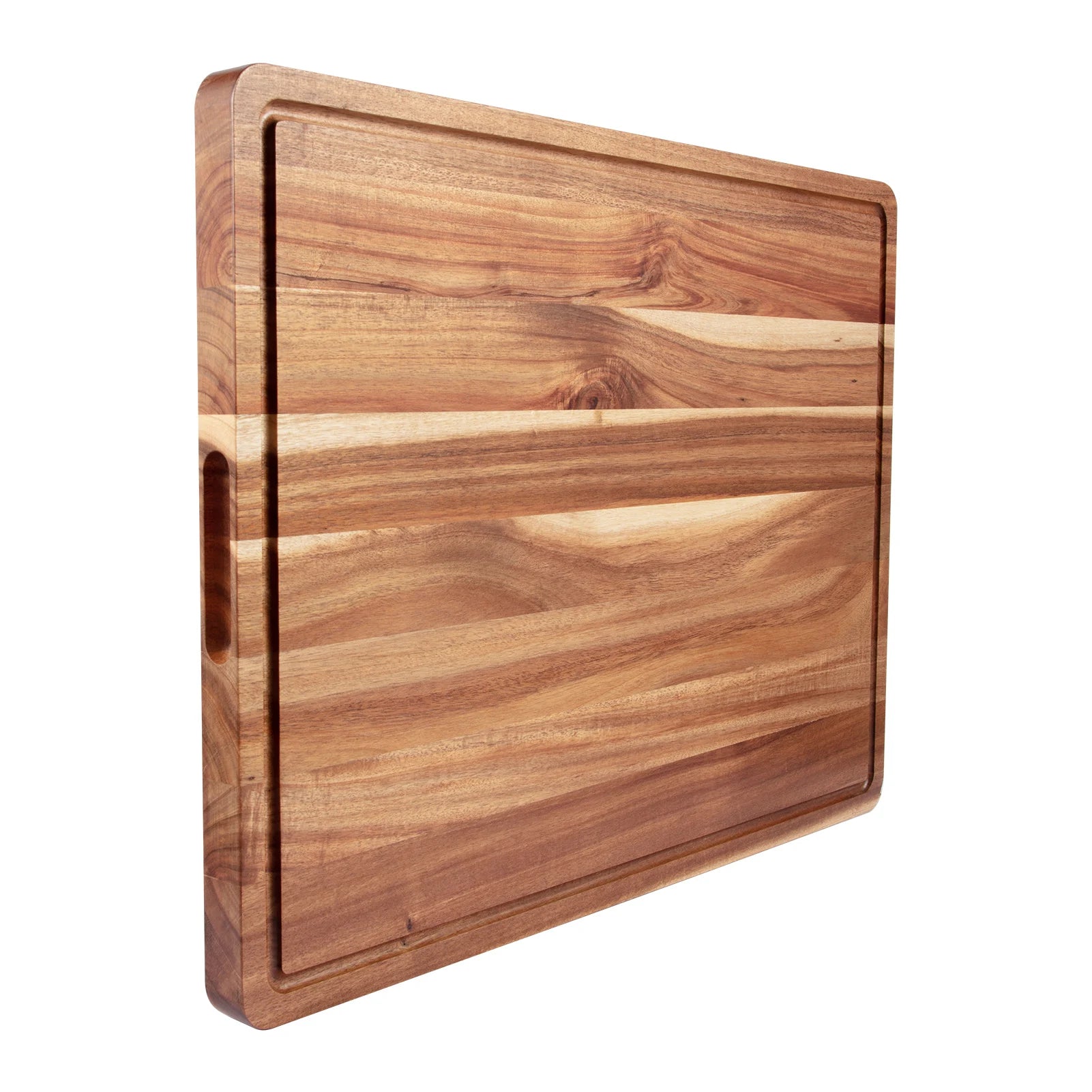Acacia Large Wood Cutting Board 1.5 Inches Thick Butcher Block - Cheerful Home Finds