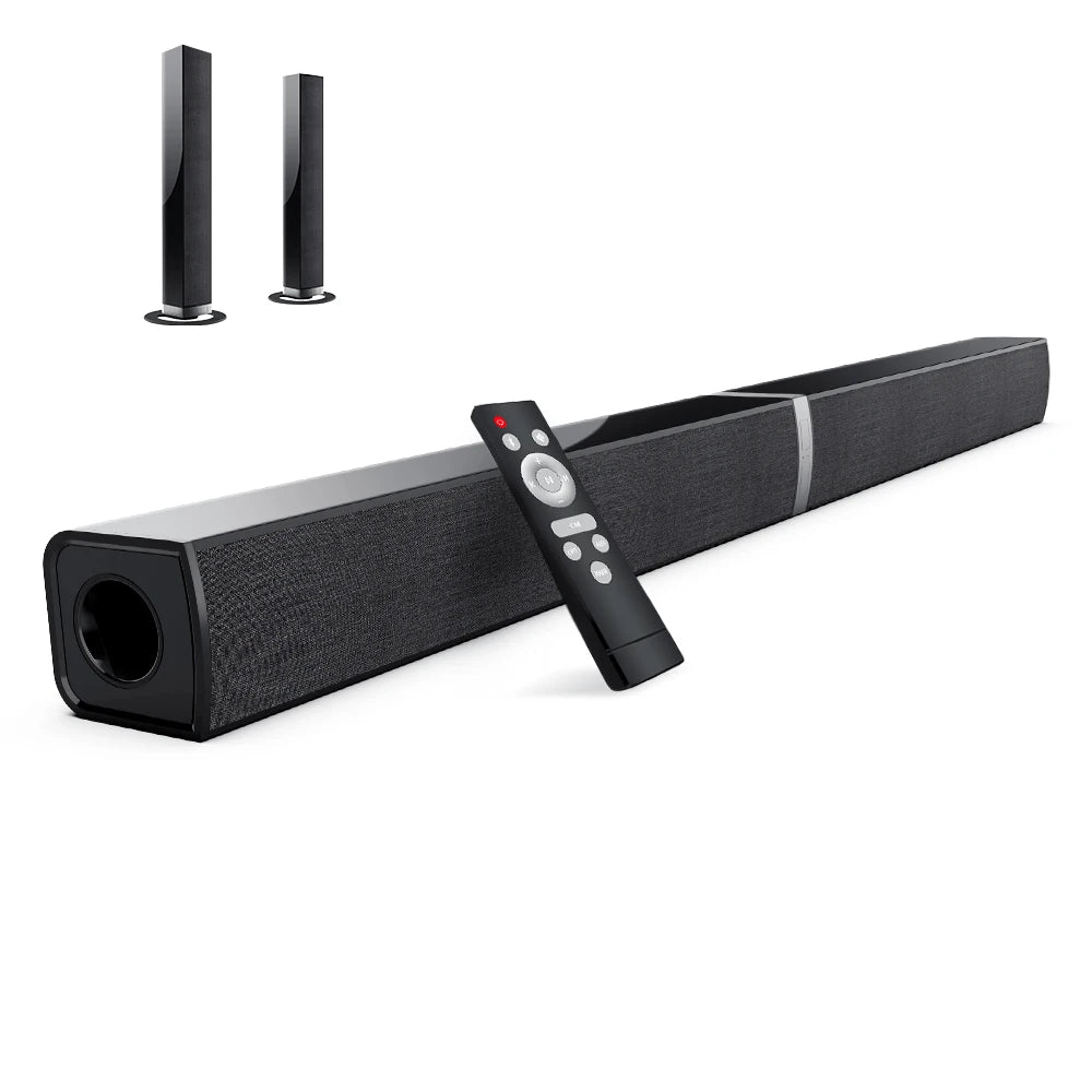 KY2020D 2 in 1 Separable Soundbar for TV 2.0 Channel Home Audio Sound Bars with ARC Optical AUX Connectivity