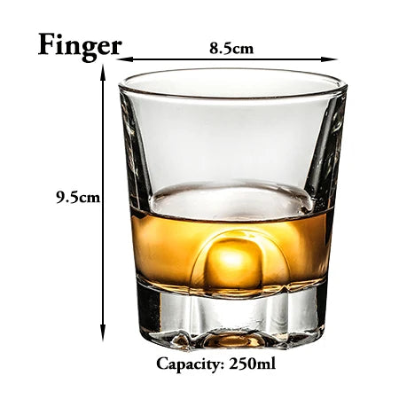 1PCS Whiskey Glass, Old Fashioned Rocks Glasses Tumblers - Cheerful Home Finds