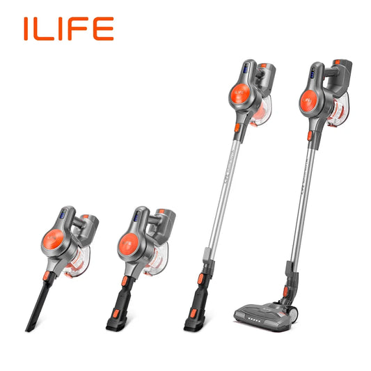 ILIFE H70 Cordless Handheld Vacuum Cleaner Robot 21kPa Suction 1.2L Dust Cup 40 Minutes Runtime LED Illumination Removable Battery