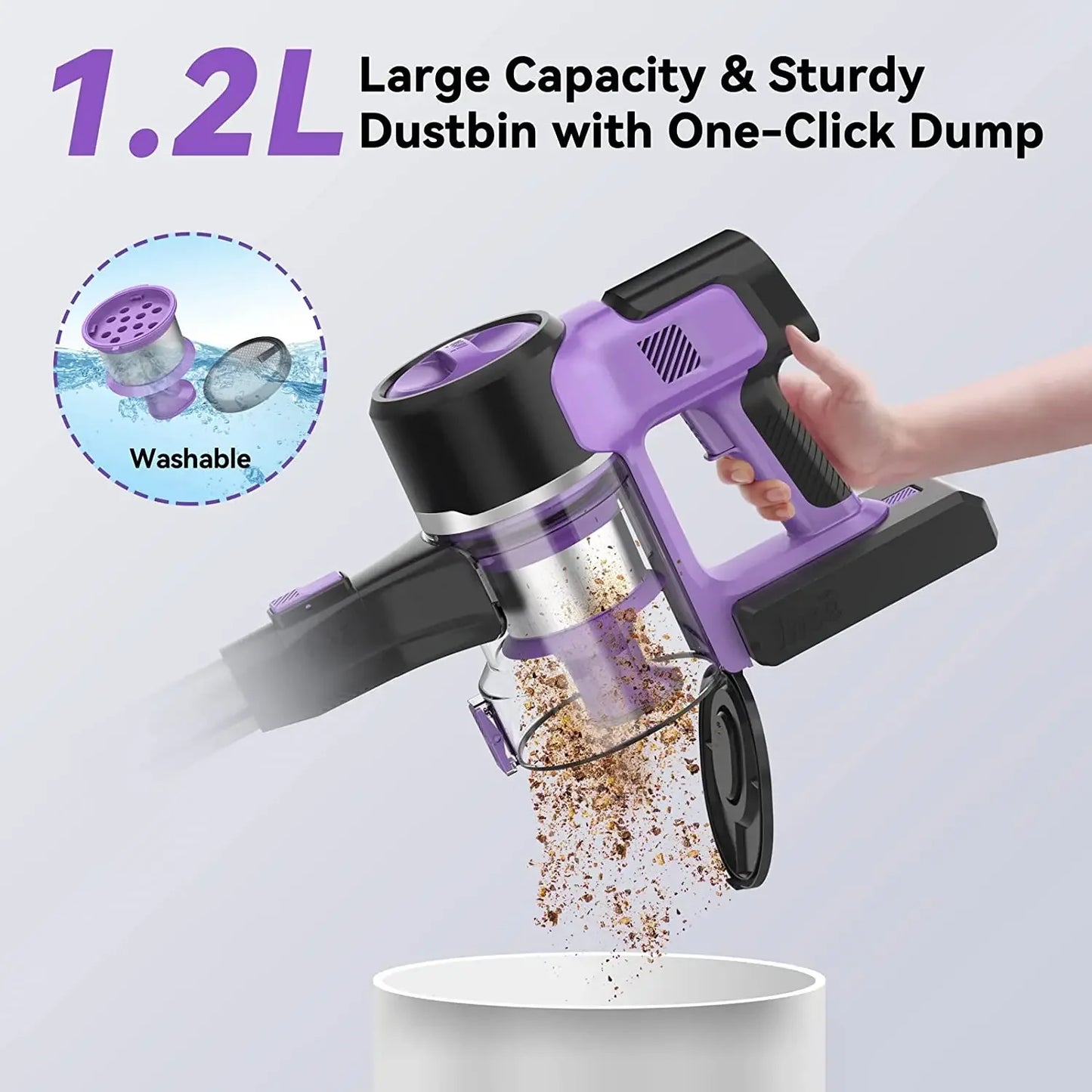 Inse S10 Cordless Vacuum Cleaner Set 30Kpa 350W Motor - Cheerful Home Finds