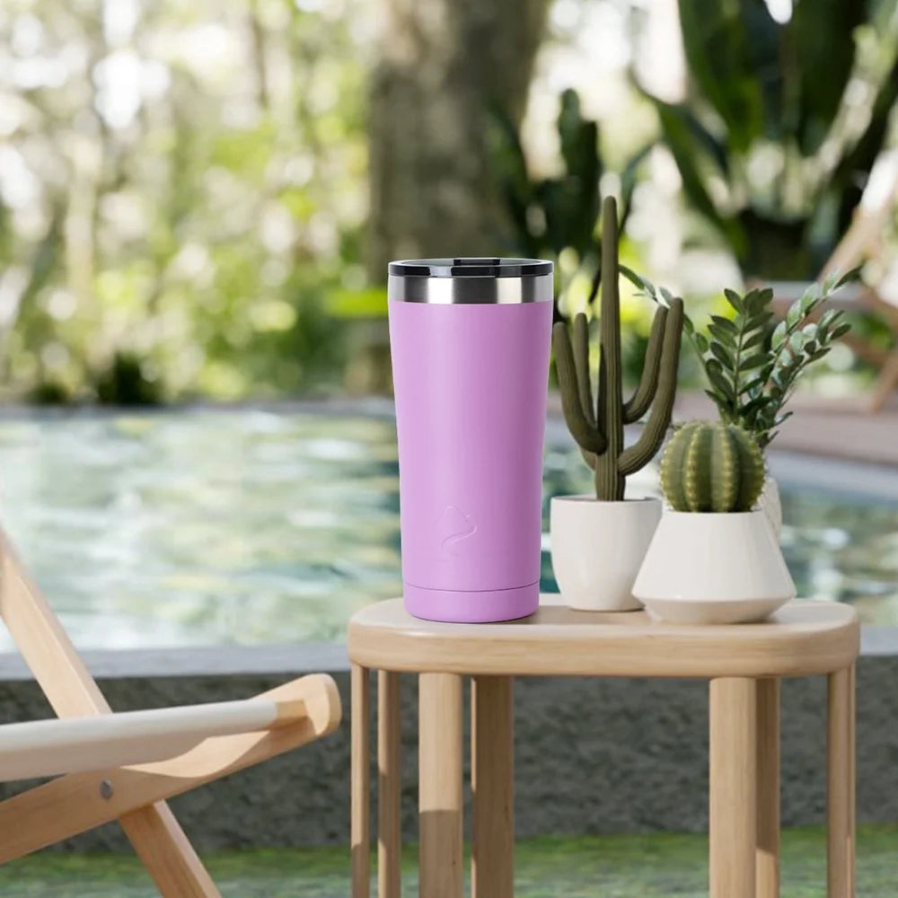 Insulated Stainless Steel Tumbler Double Wall Vacuum Travel Mug Keeps Drinks Hot or Cold Spill Proof Dishwasher Safe Sweat Free