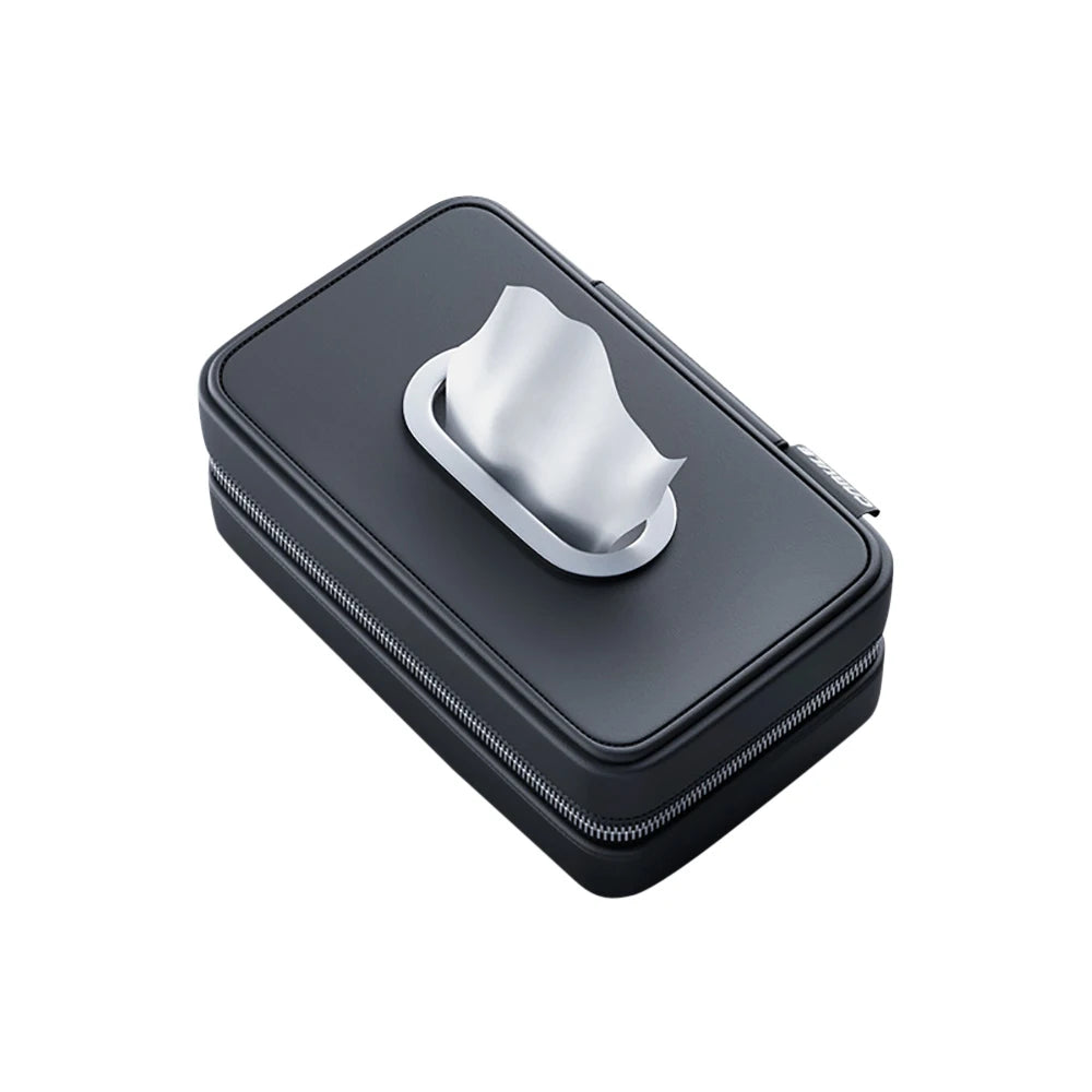 Car Tissue Holder Backseat Masks Dispenser Multifunctional Belt Leather Napkin Box Organizer - Cheerful Home Finds