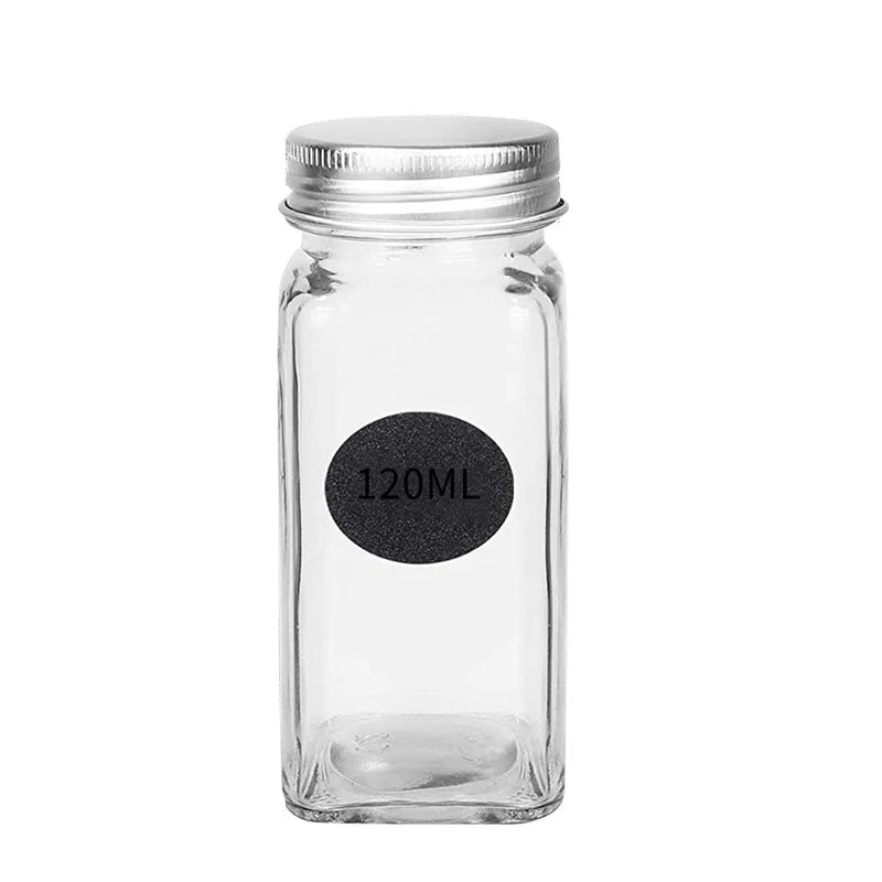 120ML Seasoning Shaker Bottles Glass Spices Condiment Jars - Cheerful Home Finds