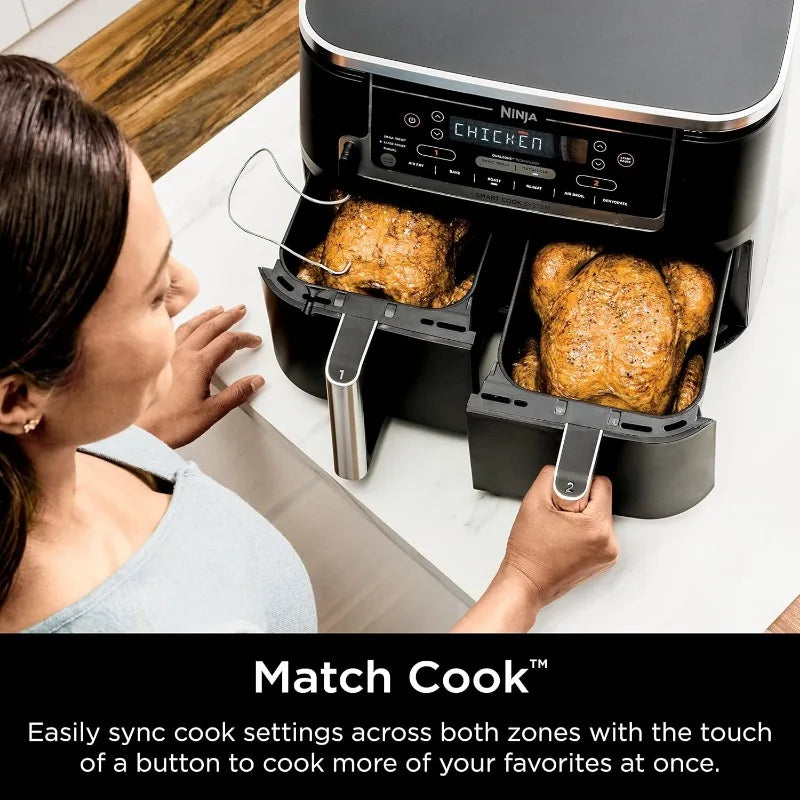Ninja DZ201 Foodi 8 Quart 6-in-1 DualZone Air Fryer - Cheerful Home Finds