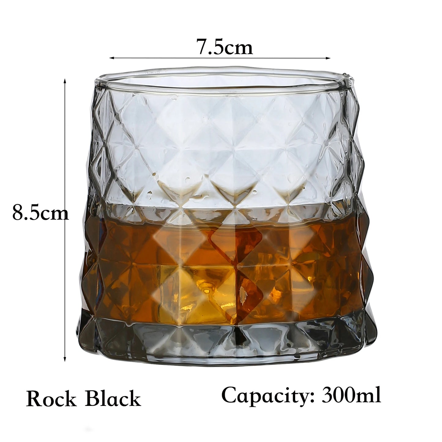 1PCS Whiskey Glass, Old Fashioned Rocks Glasses Tumblers - Cheerful Home Finds