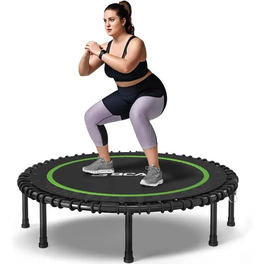 BCAN 550LBS Foldable Mini Trampoline for Adults Fitness - Cheerful Home Finds