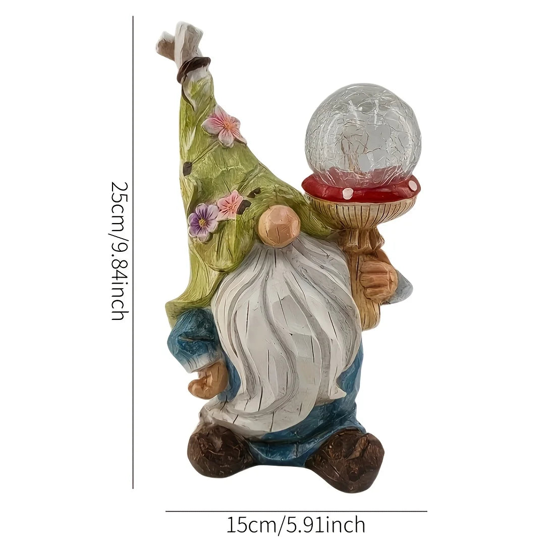 Garden Gnomes Statues Outdoor Decor with Solar Lights - Cheerful Home Finds