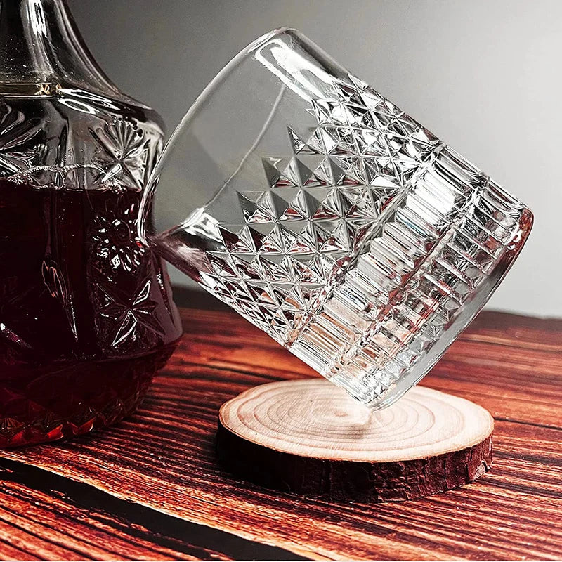 1PCS Whiskey Glass, Old Fashioned Rocks Glasses Tumblers - Cheerful Home Finds