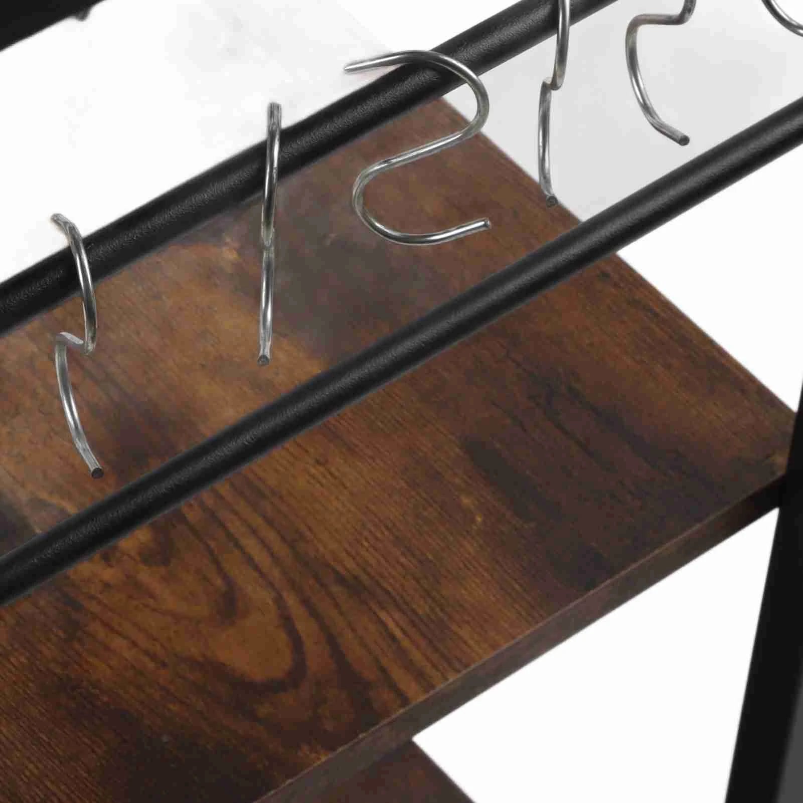 Kitchen Utility Storage Shelf Microwave Oven Stand Coffee Bar Station Rust Resistant Strong Load Bearing Multi Tier for Spices - Cheerful Home Finds