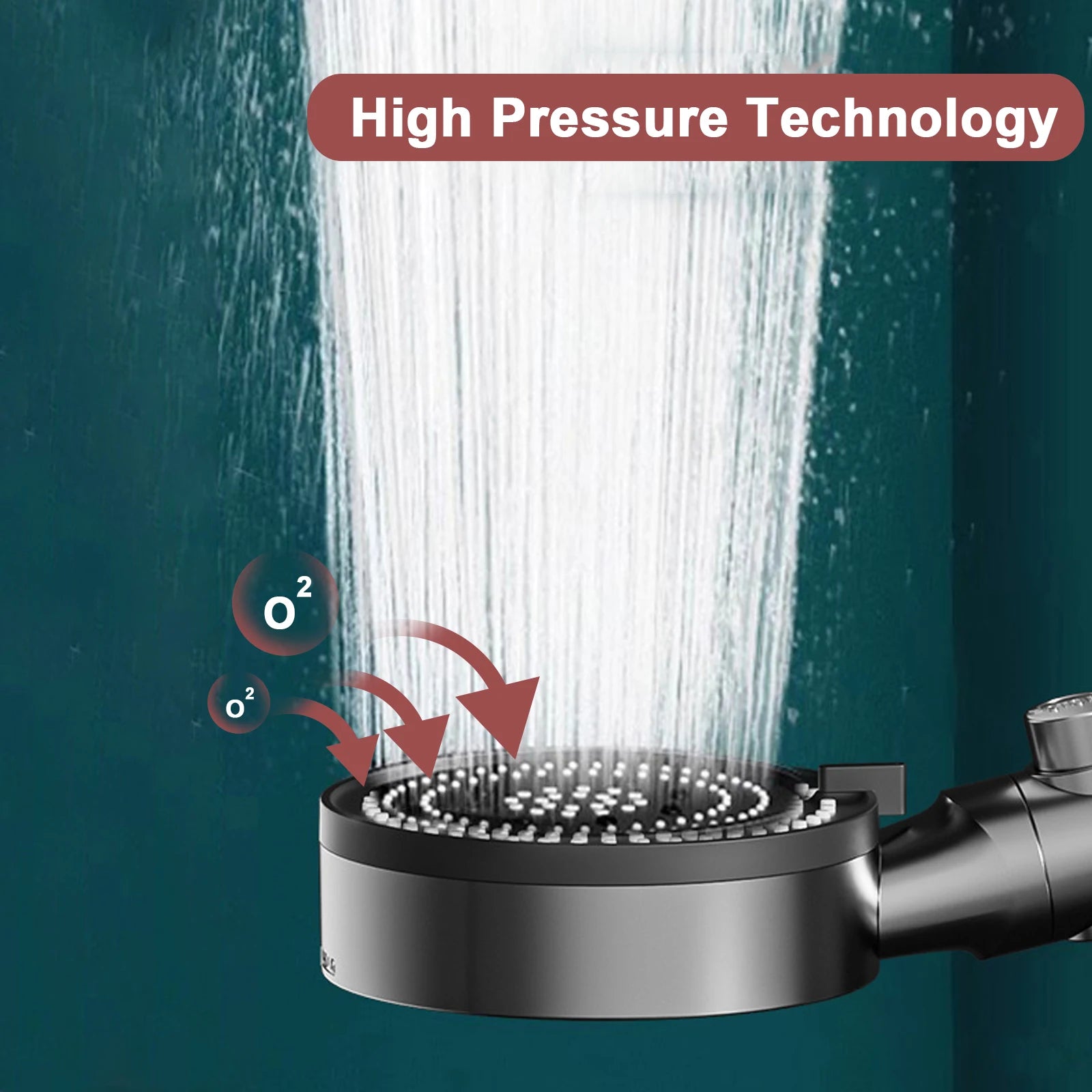 10 Modes Handheld High-Pressure Water Saver Showerhead - Cheerful Home Finds