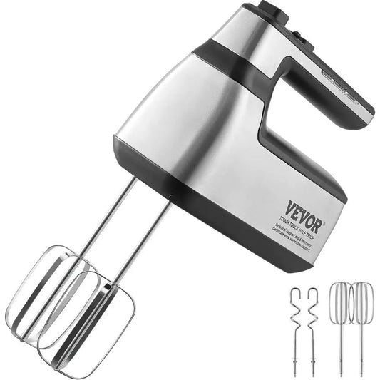 Cordless Electric Hand Mixer 250W with Turbo Boost Beaters - Cheerful Home Finds