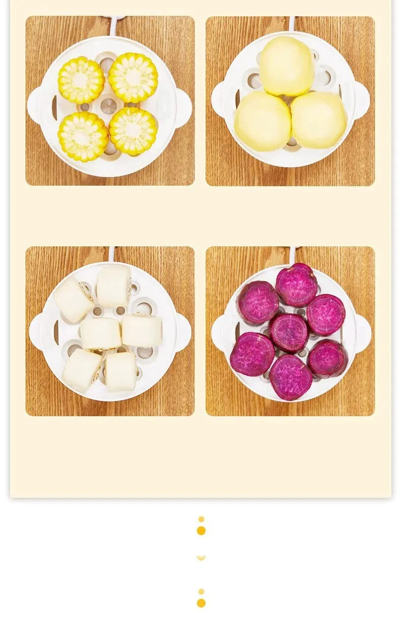 Multifunctional Egg Boiler Electric Egg Steamer Cooking Breakfast Machine - Cheerful Home Finds