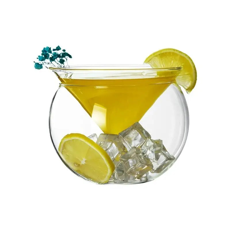 Creative Cocktail Glass High End Influencer Bar Wine Glasses Ins Straw Crystal High Appearance Level Glass