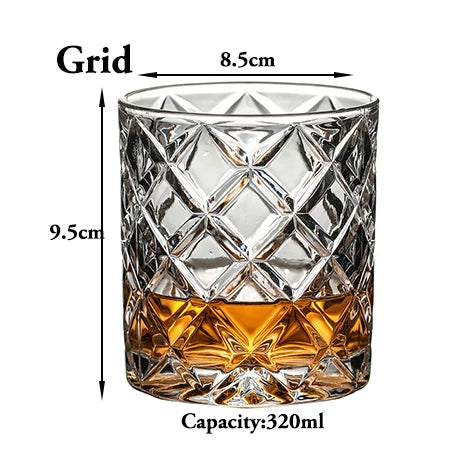 1PCS Whiskey Glass, Old Fashioned Rocks Glasses Tumblers - Cheerful Home Finds