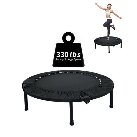 Foldable Mini Exercise Trampoline Portable Fitness Rebounder - Cheerful Home Finds