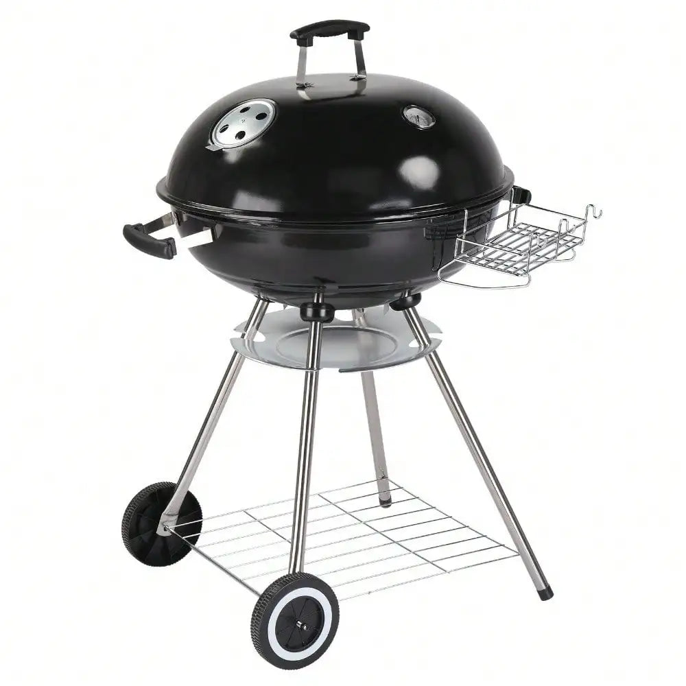 Charcoal Grill 28" Barrel BBQ Smoker Barbecue Oven Outdoor - Cheerful Home Finds