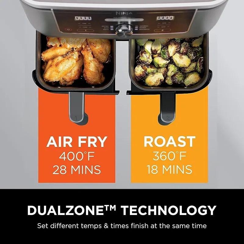 Ninja DZ201 Foodi 8 Quart 6-in-1 DualZone Air Fryer - Cheerful Home Finds