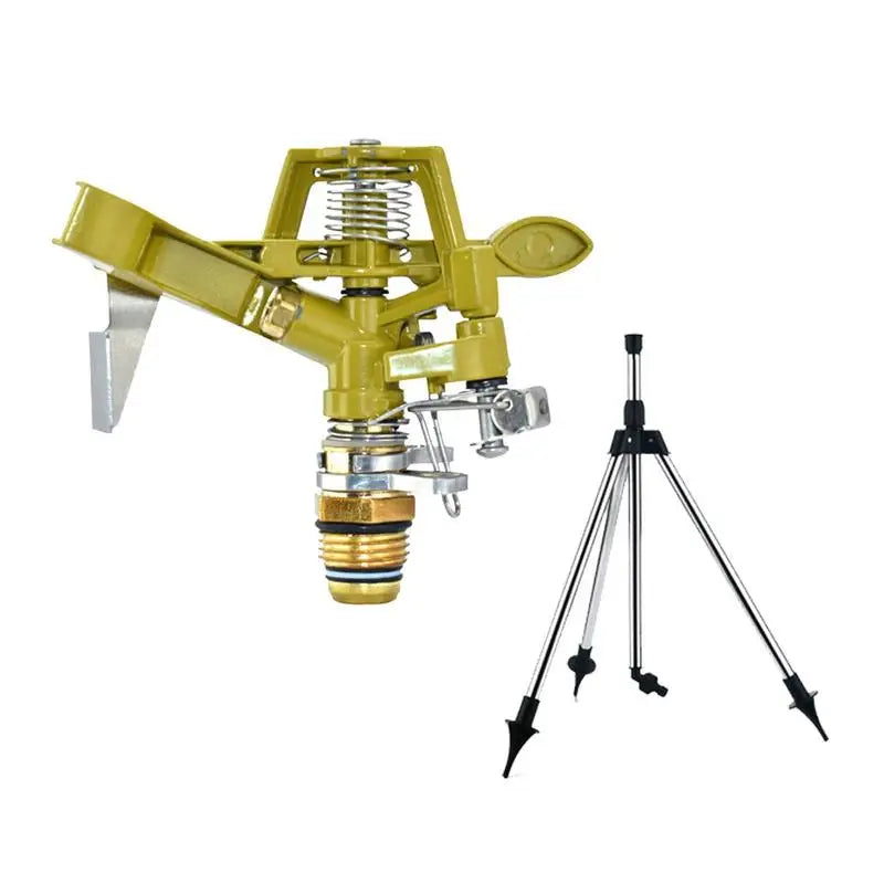 Garden Automatic Rotating Sprinkler Stainless Steel Tripod - Cheerful Home Finds