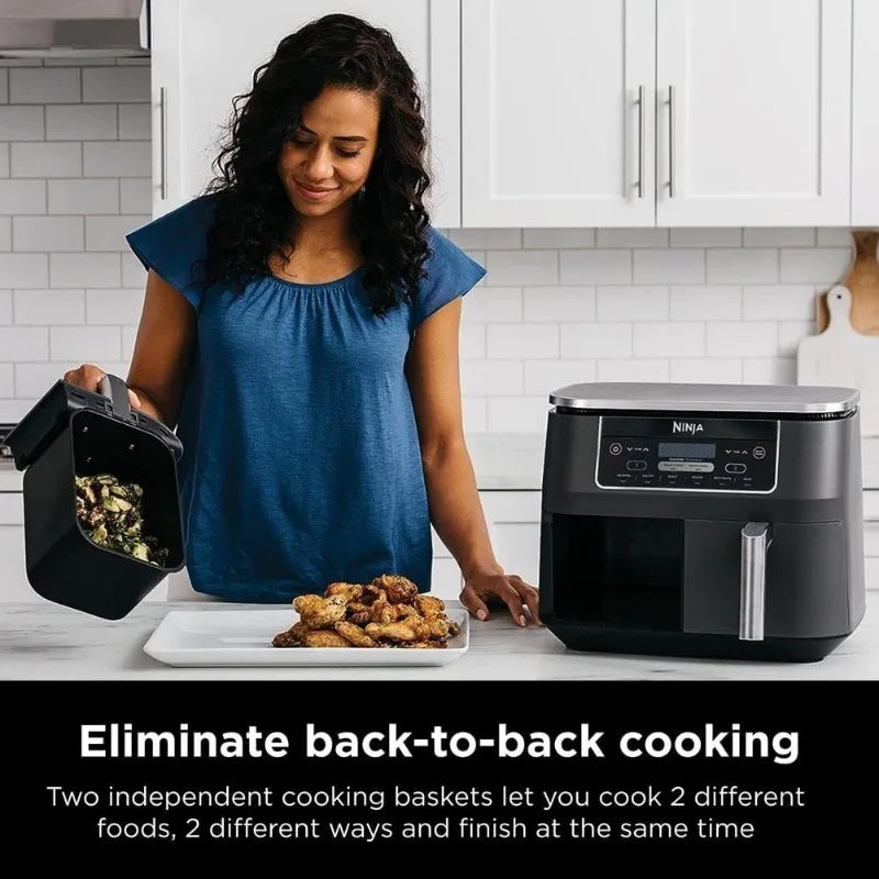 Ninja DZ201 Foodi 8 Quart 6-in-1 DualZone Air Fryer - Cheerful Home Finds