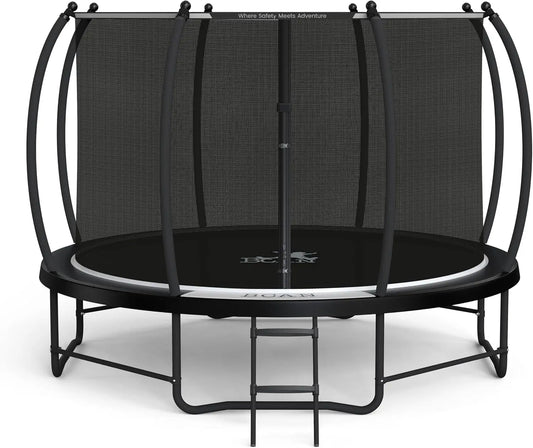 8FT 10FT 12FT 14FT 15FT 16FT Recreational Trampoline with Enclosure - Cheerful Home Finds