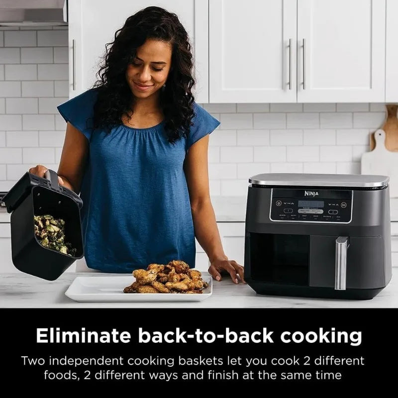 Ninja DZ201 Foodi 8 Quart 6-in-1 DualZone Air Fryer - Cheerful Home Finds
