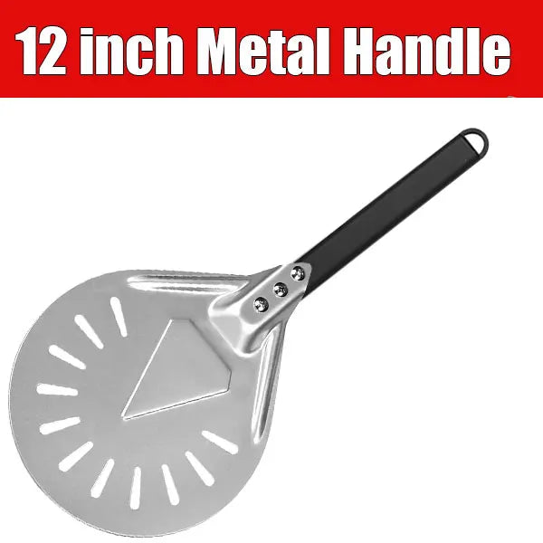 Round 7/9/12 Inch Pizza Turning Peel Turner Long Handle - Cheerful Home Finds