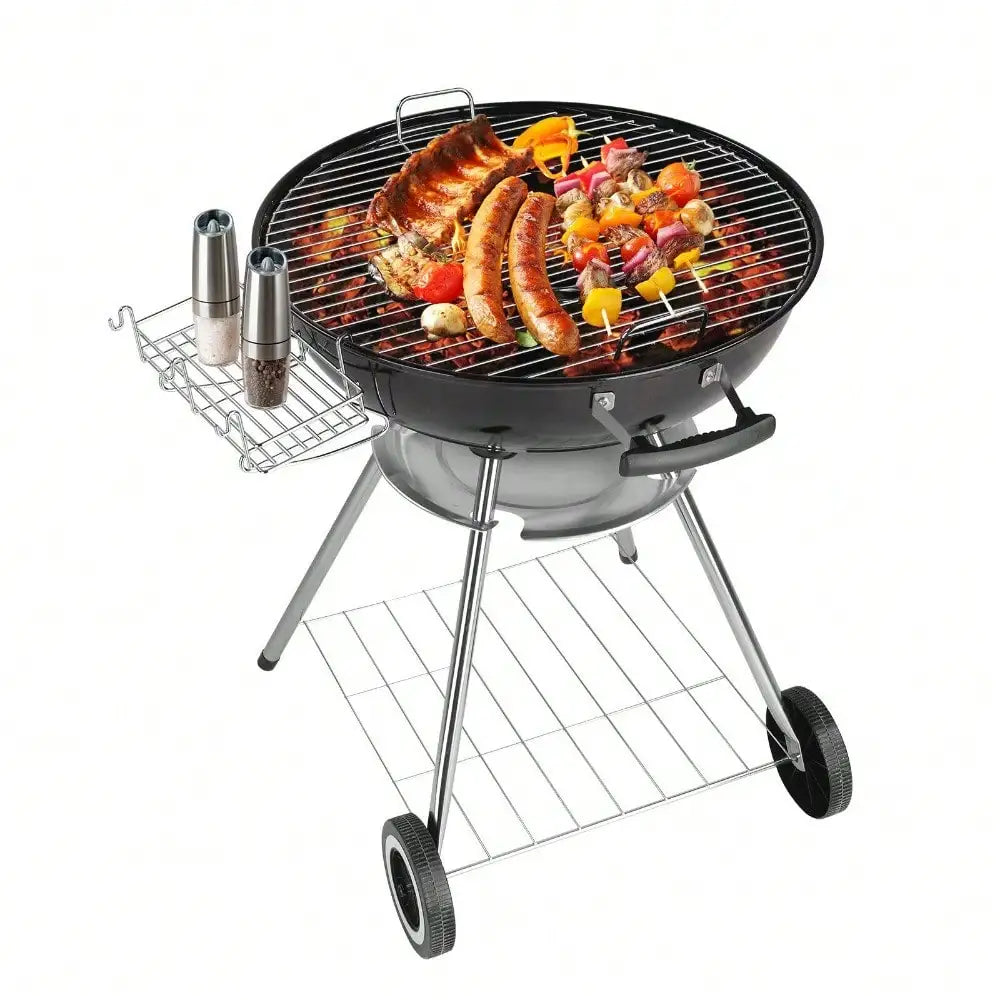 Charcoal Grill 28" Barrel BBQ Smoker Barbecue Oven Outdoor - Cheerful Home Finds