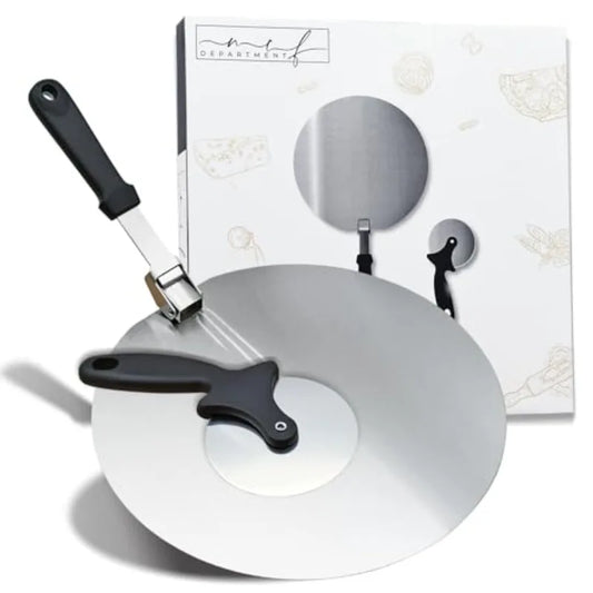Pizza Peel Metal Pizza Spatula 12 Inch Stainless Steel Kit - Cheerful Home Finds
