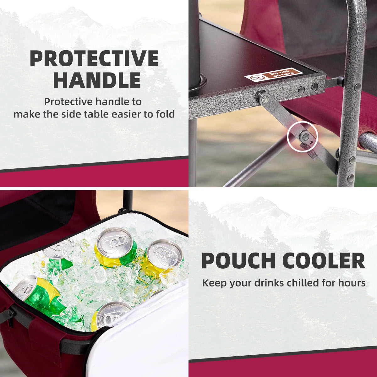 Tisetrail Director Camping Chair with Cooler Bag and Tray - Cheerful Home Finds