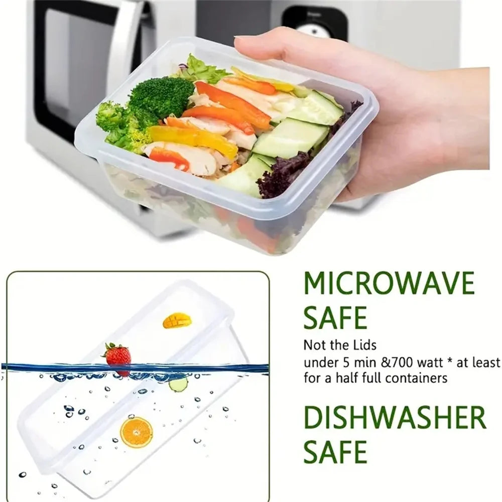 24pcs Kitchen Storage Container Set - Dishwasher Safe Bins - Cheerful Home Finds